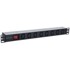 INTELLINET Rack PDU 163620, 19", 1U, 8× C13, odvojivi kabel, stražnji C14 ulaz